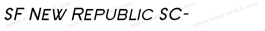SF New Republic SC字体转换